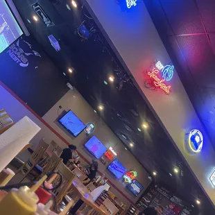 the interior of a restaurant