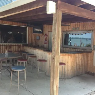 Outdoor bar.
