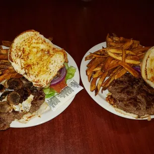 Mushroom Swiss Burger