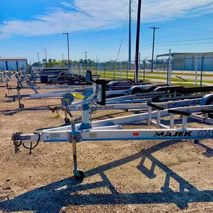 Boat Trailer Storage Lot