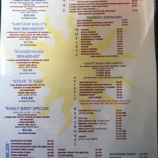 the menu