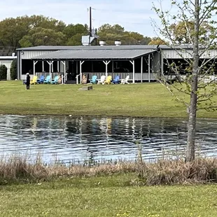The backside of Athens Boathouse Bar &amp; Grill