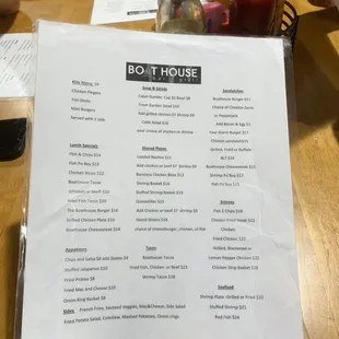 Full Menu