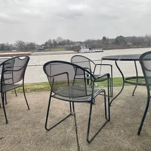 Outside Patio by the Ohio River