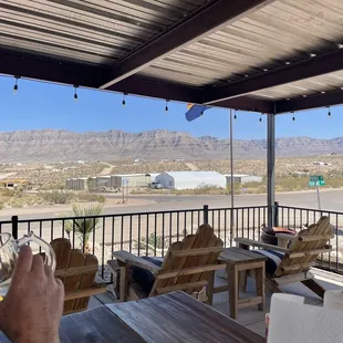 Excellent outdoor dining.