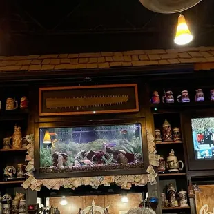 Overhead bar area