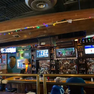 Neat decor and the fish tank up top was pretty sweet!