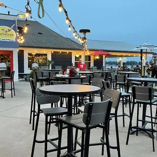 outdoor dining area