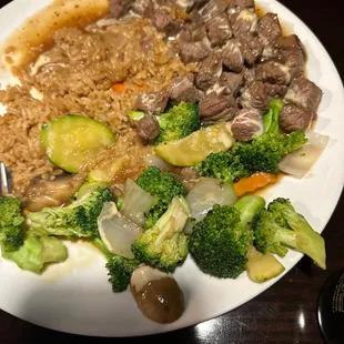 New York Strip hibachi was not good at all and had weird flavor and spongy beef.