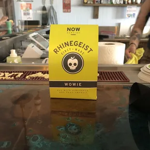 This is the one beer my partner had. When I asked for a menu the server just pointed at this. They in fact had more canned beer.