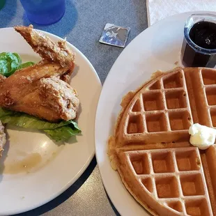 Today&apos;s special, chicken and waffles