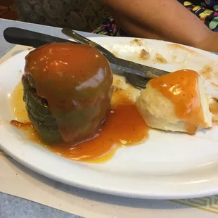 The stuffed peppers are awesome.