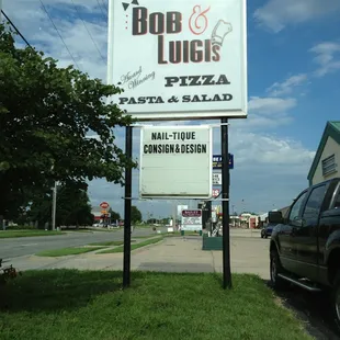 From Central rd. it's on the left