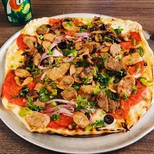 pizza, food
