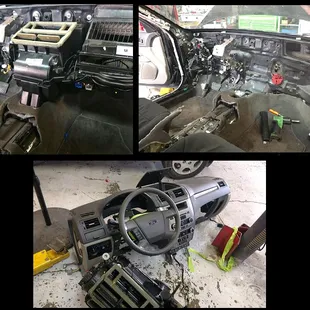 AC Evaporator Replacement After Having to Remove Dash to Gain Access