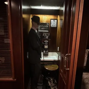 Very cool phone booth from back in the day