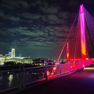 The bridge and the city at night