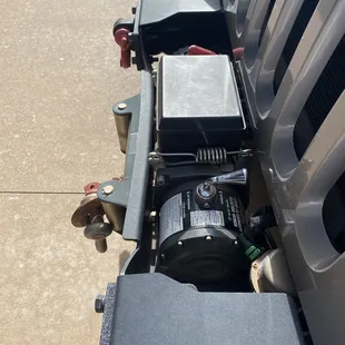 The middle part is pushed in.