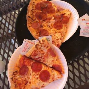 So when they say two slices you're gambling. This place is really not consistent.