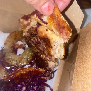 "Salmon Patty" not what they have pictured on their sign