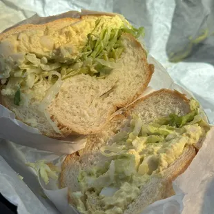 Egg salad, not much egg at all