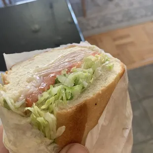 At least it was very visible when I opened my sando