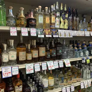 bottles of liquor