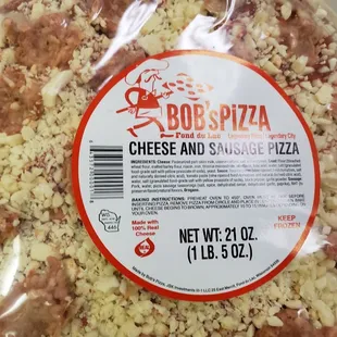 12" Frozen Sausage pizza