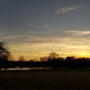 Beautiful sunset at Bob Woodruff park.