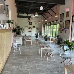 the inside of a coffee shop