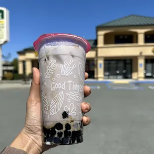 Boba &amp; Beyond: taro with almond milk