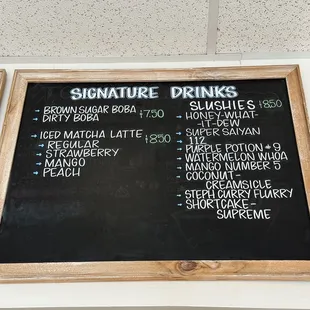 Boba &amp; Beyond: menu