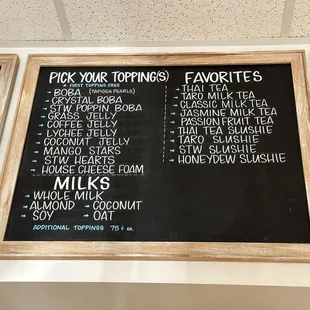 Boba &amp; Beyond: menu