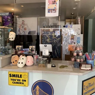 Front counter interior