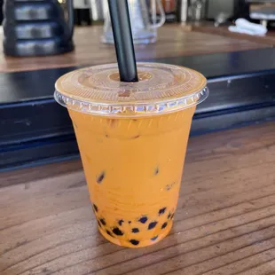 Thai tea boba