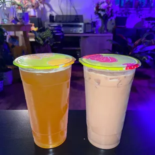 Passion Fruit Green Tea Chocolate Milk Tea