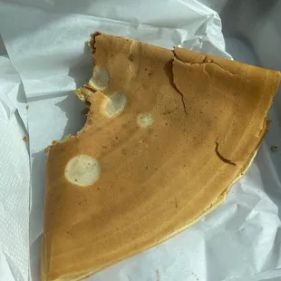 Cardboard for a crepe