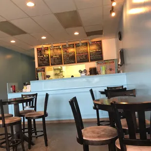 interior, sushi and sashimi
