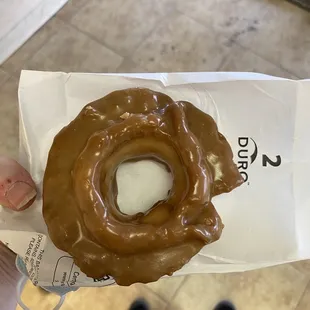 Caramel glazed old fashioned