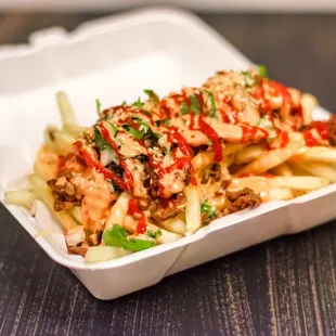 Kimchi Fries with Beef