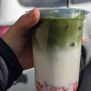 Strawberry matcha