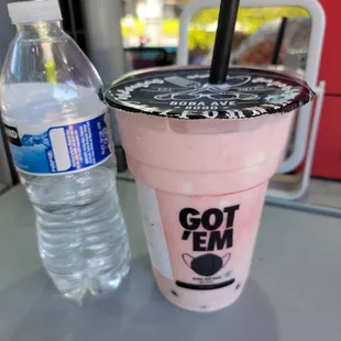 Strawberry yogurt L. It tasted very good. Mine wasn&apos;t too sweet.
