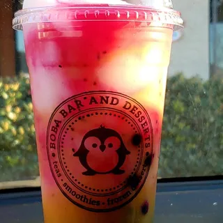 Lychee Dragonfruit Mango Slush