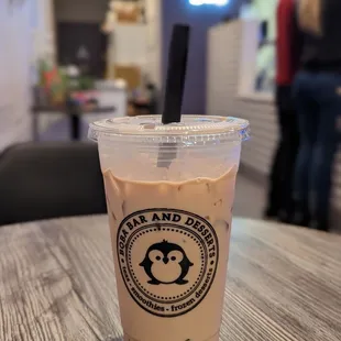 Roasted oolong milk tea