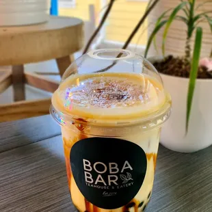 Creme brulee latte