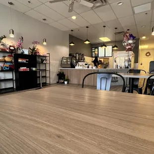 Front counter and games to play nearby