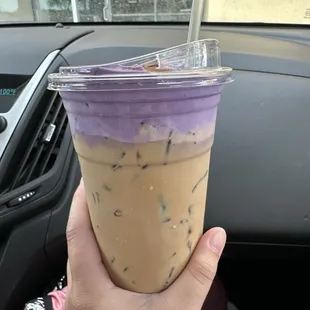 Large Iced Ube Coffee