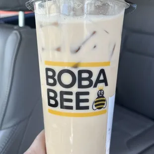 boba bee milk tea