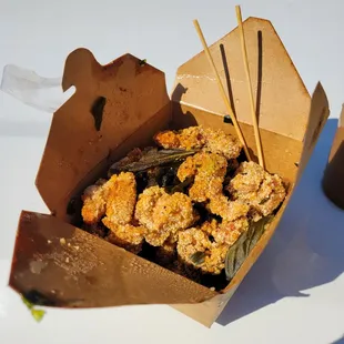 Popcorn Chicken,  takeout