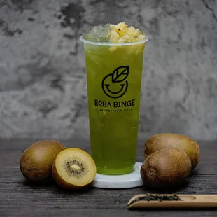 Seasonal drink: Kiwi Aloe Green Tea